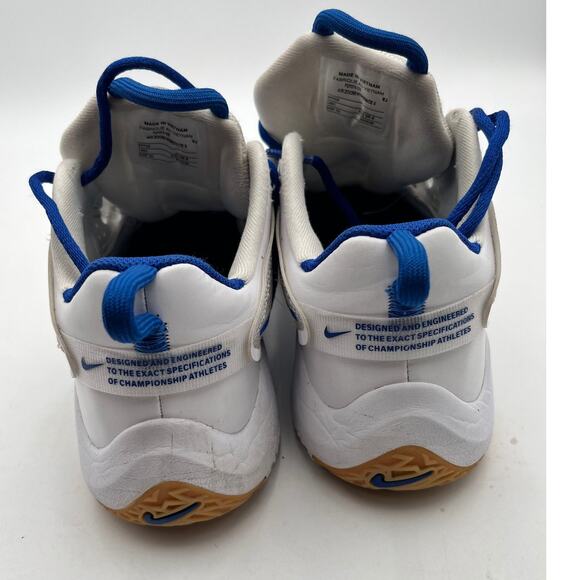 Nike Air Zoom Hyperace 3 Women's Volleyball Shoes White Blue Gum Size 8 FQ7074 - Picture 4 of 13